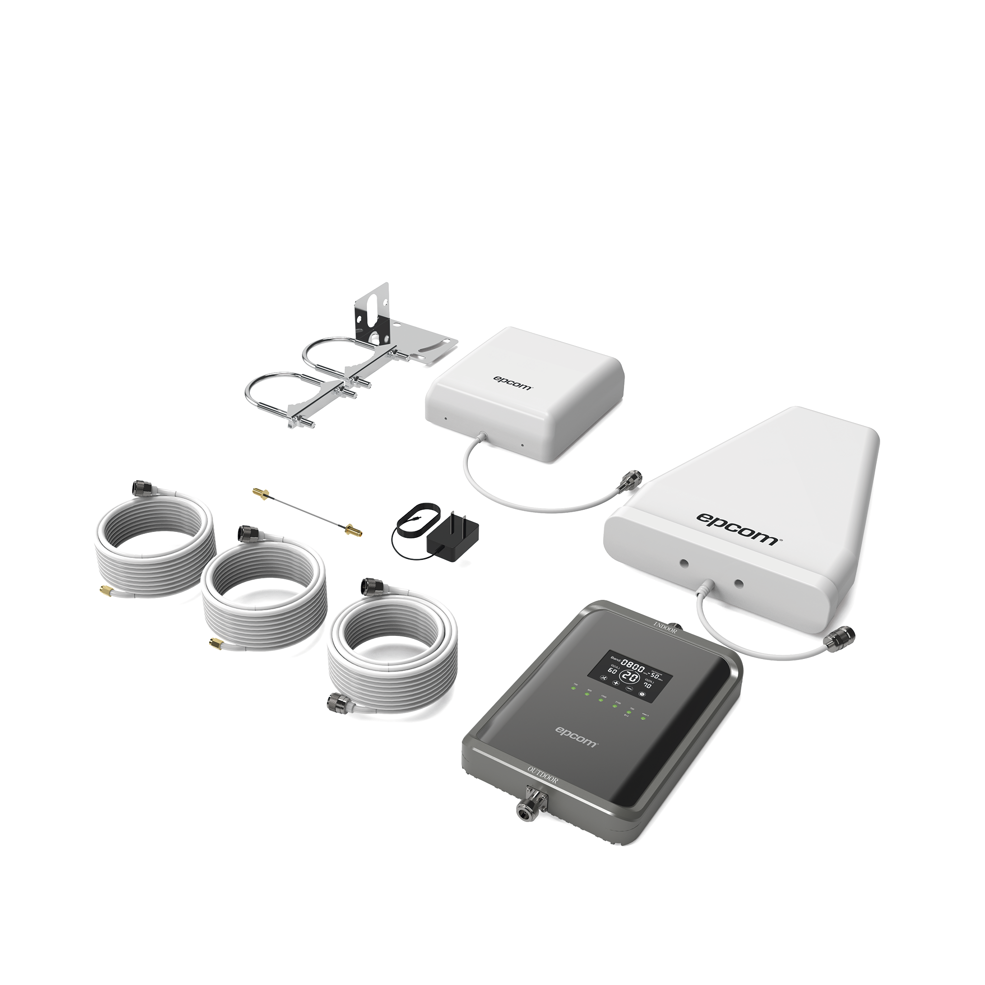 EP-5G-PBS|Kit Amplificador de Se??al Celular 5G / Mejora las llamadas convencionales y VoLTE / Soporta los datos de las tecnolog?¡as 2G, 3G, 4G y 5G de TELCEL, AT&T, MOVISTAR y OMV de Alt?ín / Cubre hasta 600 m??.